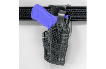 Image of Safariland 6075 Raptor Level III, Low-Ride UBL Holster - Hi Gloss Black, Right Hand 6075-140-91
