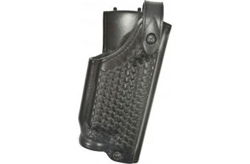 Image of Safariland 6280 SLS Level II Retention Mid-Ride Duty Holster, SA XD-M 4.5in 9mm/.45 ACP/.40 S&amp;W, X300U, Right, Basketweave, Black, 6280-14921-81