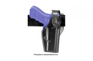 Image of Safariland 6280 Level II Retention, Mid-Ride Holster - STX Tactical Black, Right Hand 6280-256-131