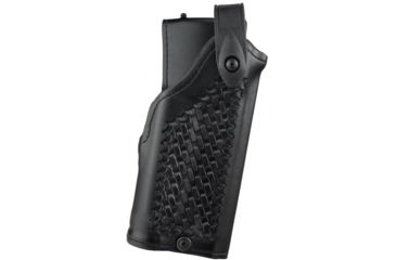 Image of Safariland 6280 SLS LVL II Mid-Ride Holster, SIG Sauer P220R DAK, SureFire X200/SureFire X300, Right, Basketweave, Black, 6280-2770-81OBL