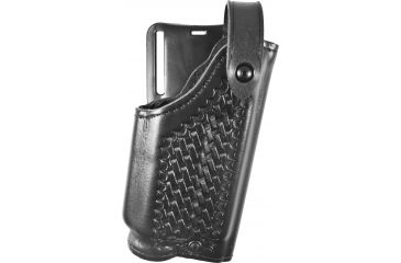 Image of Safariland 6280 SLS Level II Retention Mid-Ride Duty Holster, SA XD 4in 9mm/.40 S&amp;W/.45 ACP, TLR-2, Right, Basketweave, Black, 6280-14821-81