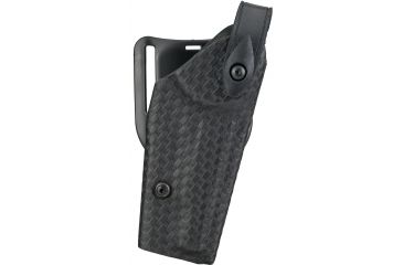Image of Safariland Model 6280 SLS Mid-Ride Level-II Duty Holster, Glock 19/23/32 w/ITI M3 Light, Right Hand, STX Basket Weave Black, 6280-2832-481