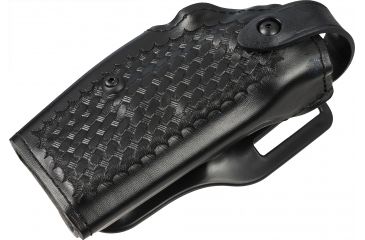Image of Safariland 6280 SLS Level II Retention Mid-Ride Duty Holster, S&amp;W M&amp;P 40, Right, Basketweave, Black, 6280-619-81