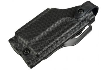 Image of Safariland 6280 SLS Level II Retention Mid-Ride Duty Holster, SA XD 4in 9mm/.40 S&amp;W/.45 ACP, TLR-2, Right, Basketweave, Black, 6280-14821-481