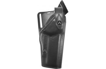 Image of Safariland 6285 1.50 Belt Drop, Level II Retention Holster, Plain Black, Right, Sentry Protection, 1911
