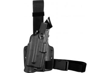 Image of Safariland 6305 ALS QR Thigh Holster, STX TAC Black, Right Hand - Springfield Op 1911-A1 Railed