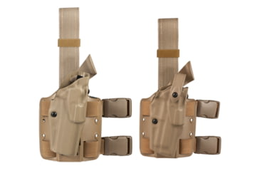 Image of Safariland 6354 ALS Tactical Thigh Holster - STX FDE Brown, Right Hand 6354-56-551, Brown, Flat Dark Earth