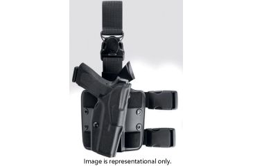 Image of Safariland 6355 ALS Tactical Holster w/Quick Release,Sig P226 Rail,STX Tactical,Black,Right Hand 6355-477-131