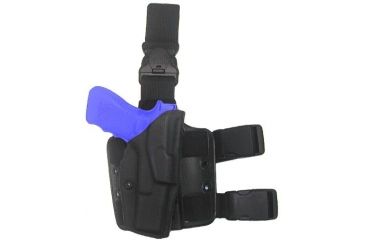 Image of Safariland 6355 ALS Tactical Thigh Holster - STX Black, Left Hand 6355-774-132