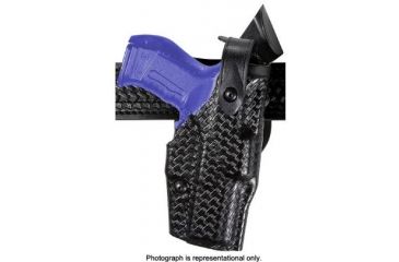 Image of Safariland 6360 ALS/SLS Mid-Ride LVL III  Holster, SA XD 4in .45 ACP, Right, Tactical, Black, 6360-148-131