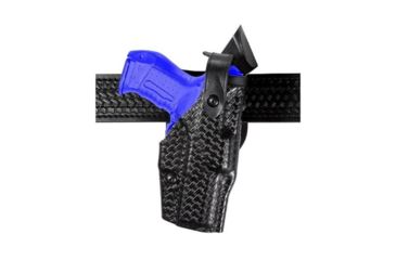 Image of Safariland 6360 ALS/SLS Mid-Ride LVL III  Holster, Smith &amp; Wesson M&amp;P 40/M&amp;P 9, Left, Basketweave, Black, 6360-219-82-NH