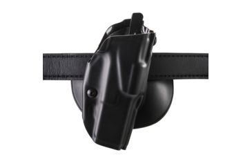 Image of Safariland 6378 ALS Paddle &amp; Belt Slide Holster, S&amp;W M&amp;PC 9mm, .40 3.375in., Plain Black, Left Hand, 2.25in. Belt Loop, 6378-319-412-225