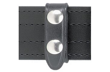 Image of Safariland 65 Belt Keeper, 2 Snap 0.75in.W, Pack Of 4, Hi Gloss Black W/ Black Plastic Snap, 1.75in. Belt 65-4-9PBL