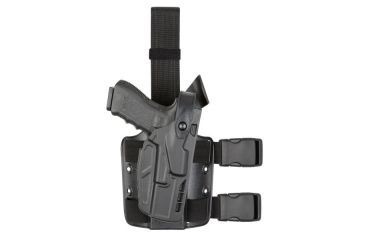 Image of Safariland 7004 7TS SLS Tactical Holster, S&amp;W M&amp;P 9mm, .40 4.25in., Plain Black, Left Hand 7004-219-412