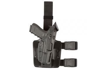Image of Safariland 7004 7TS SLS Tactical Holster, Taurus PT100, Plain Black, Right Hand 7004-175-411