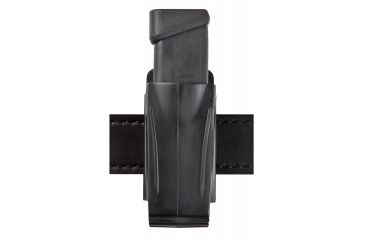 Image of Safariland 71 Injection Molded Single Mag Pouch, STX Tactical Black, Heavy Duty Snap-On Belt Clip 71-2-23-744BL
