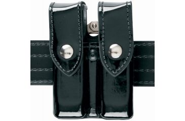 Image of Safariland 72 Mag/Cuff Pouch, Top Flap - STX Plain Black, Ambidextrous 72-83-4B 