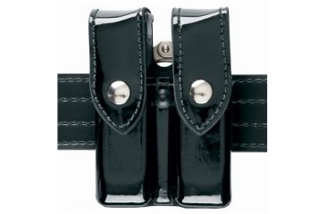Image of Safariland 72 Mag/Cuff Pouch, Top Flap - STX Plain Black, Ambidextrous 72-76-4B