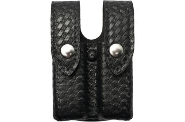 Image of Safariland 72 Magcuff Pouch Top Flap Basket Black Ambidextrous 72 83 4