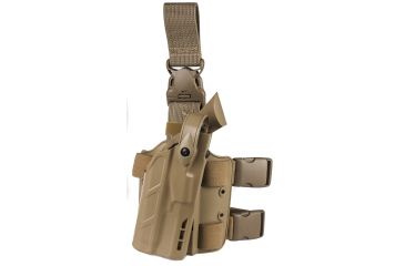 Image of Safariland 7305 7TS ALS Tactical Holster w/Quick Release, Glock 17, 22 w/ITI M3 Light, STX Flat Dark Earth, Right Hand 7305-832-551