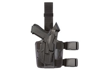 Image of Safariland 7354 7TS ALS w/Hood Guard Tactical Holster, Glock 17, 22, Black, Right Hand, 7354-83-411