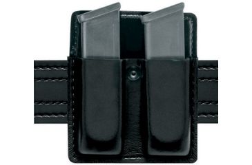 Image of Safariland 75 Double Mag Pouch Without Flaps - Basketweave Brown, Ambidextrous 75-83-03