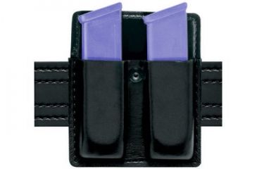 Image of Safariland 75 Double Mag Pouch Without Flaps - STX Plain Black, Ambidextrous