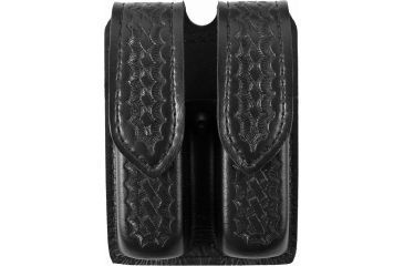 Image of Safariland 77 Double Handgun Magazine Pouch - Basket Black, Ambidextrous - Fits Glock 17/22, Sig P229 &amp; Similar
