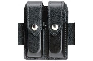 Image of Safariland 77 Double Handgun Magazine Pouch - Basketweave Brown, Ambidextrous 77-210-03