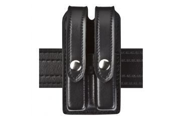 Image of Safariland 78 Slim Double Mag Pouch, Sig P250C 9mm, .40, S&amp;W M&amp;P .45C, STX Plain Black 78-119-41