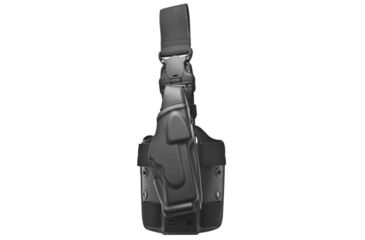 Image of Safariland ALS EDW Holster with 6005 Leg Shroud - STX Tactical Black, Left Hand 6375-64-132