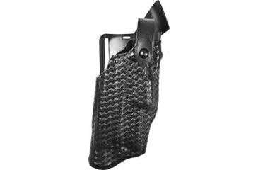 Image of Safariland 6360 ALS/SLS Mid-Ride Level-III Retention, S&amp;W M&amp;P 45 w/Out Safety, Basket Weave Black, Right Hand, 6360-419-81