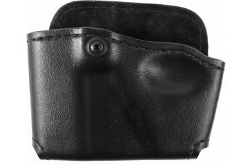 Image of USED Safariland 573 Concealment Magazine Holder, Paddle, Single w/Cuff Pouch - Plain Black, Right Hand 573-76-21, EDEMO2, Condition Fair, Other