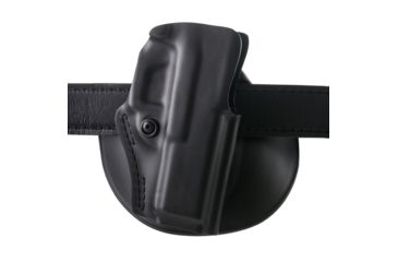 Image of Safariland Model 5198 IDPA Paddle/Belt Loop Holster, Glock 19/23/32, Left Hand, STX Plain Black, 5198-283-412-225