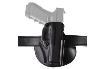 Image of Safariland Model 5198 IDPA Paddle/Belt Loop Holster, Glock 19/23/32, Left Hand, STX Plain Black, 5198-283-412-225