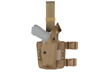 Image of Safariland Model 6004 SLS Drop-Leg Holster, Glock 17/22/31, Right Hand, STX Coyote Brown, 6004-83-761