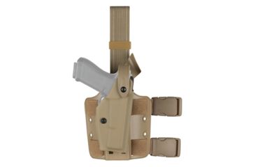 Image of Safariland 6004 SLS Tactical Holster w/Dbl Leg Straps Colt Government STX Flat Dark Earth Left Hand 6004-53-552