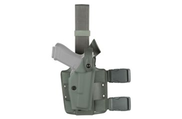 Image of Safariland 6004 SLS Tactical Holster w/Dbl Leg Straps Beretta 92 Foliage Green Right Hand 6004-73-541