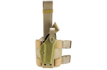 Image of Safariland Model 6004USN SLS Low Drop-Leg Holster, Glock 17/22/31, Right Hand, Cordura Khaki, 6004USN-83-751