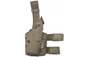 Image of Safariland Model 6004USN SLS Low Drop-Leg Holster, Glock 17/22/31 w/SF X400 Light, Right Hand, Cordura Ranger Green, 6004USN-8314-731