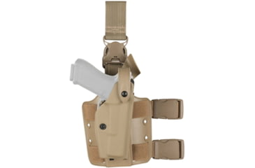 Image of Safariland 6005 SLS SIG Sauer Tactical Holster w/Quick Release, SIG Sauer P320 w/ Streamlight TLR, Right, FDE Brown, 1326635