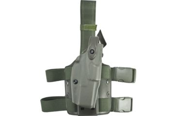 Image of Safariland Model 6304 ALS/SLS Drop-Leg Holster, Glock 19/23/32, Right Hand, STX OD Green, 6304-283-561
