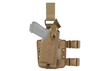Image of Safariland Model 6304 ALS/SLS Drop-Leg Holster, Glock 19/23/32 w/ITI M3 Light, Left Hand, STX Coyote Brown, 6304-2832-762