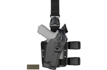 Image of Safariland Model 6305 ALS/SLS Drop-Leg Holster, Glock 17/22/31, Right Hand, STX Foliage Green, 6305-83-541