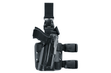 Image of Safariland Model 6305 ALS/SLS Drop-Leg Holster, Glock 17/22/31, Right Hand, STX Tactical Black, 6305-83-131-SP10