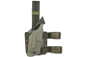 Image of Safariland Model 6354 ALS Drop-Leg Holster, Glock 34/35, Right Hand, STX OD Green, 6354-683-561-SP10