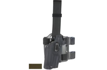 Image of Safariland Model 6354DO ALS Drop Leg Holster, Glock 19/23, Left Hand, Cordura, Double Strap, Ranger Green, 6354DO-283-732
