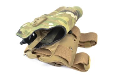 Image of Safariland Model 6354DO ALS Drop Leg Holster, Glock 34/35 w/SF X300U, 5.3in, Left Hand, Cordura, Double Strap, Multi Cam, 6354DO-6832-702