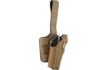 Image of Safariland Model 6354DO ALS Drop Leg Holster, Glock 19/23/32 w/ITI M3, Left Hand, Cordura, Double Strap, Coyote Brown, 6354DO-2832-742