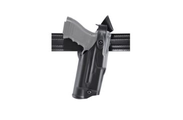 Image of Safariland 6360 ALS/SLS Mid-Ride LVL III Duty Holster, Glock 19 Gen 5, SureFire X300U, Right, 2.25 in, Plain Black, 6360-28325-411